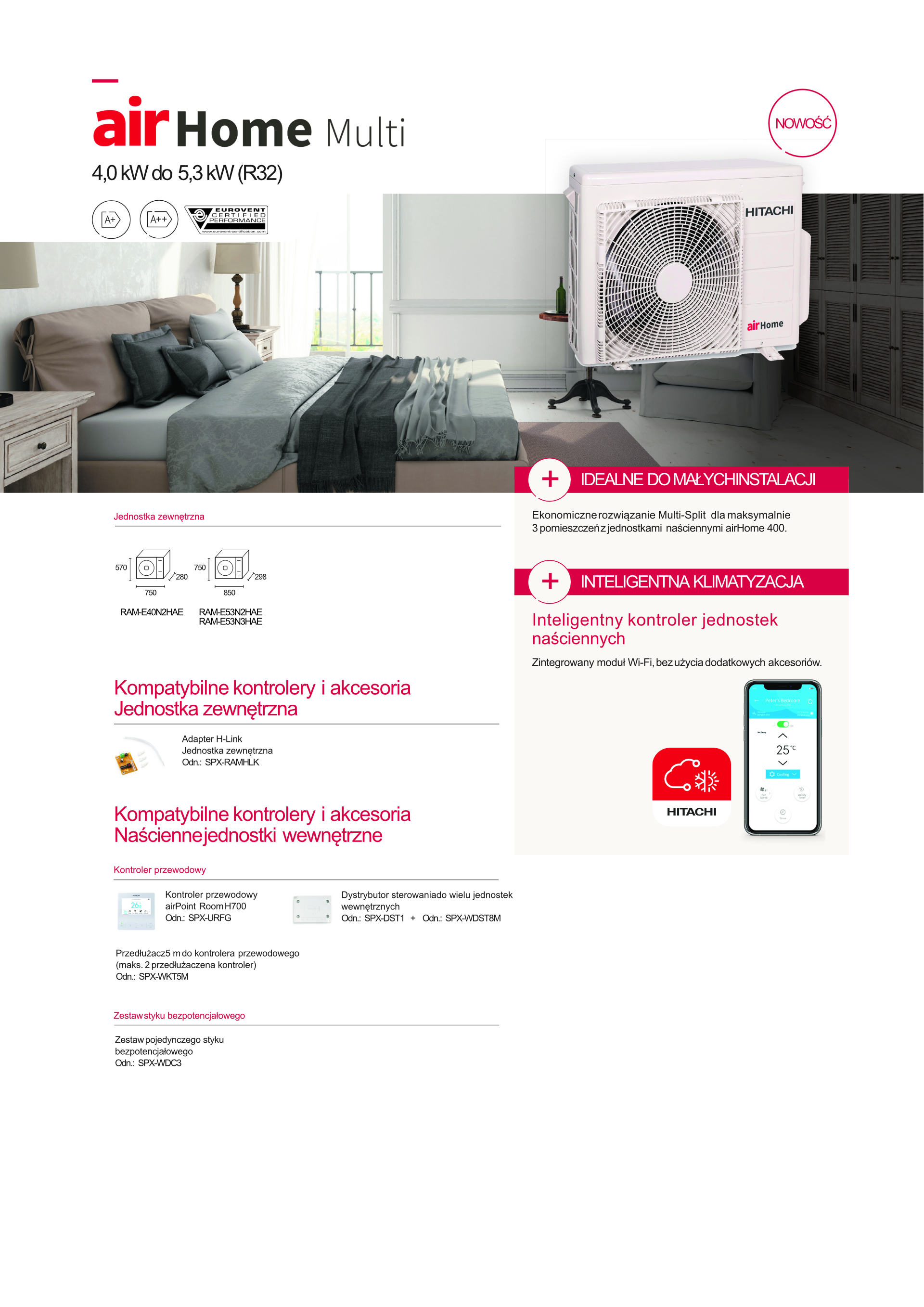 Karta katalogowa HITACHI airHome Multi